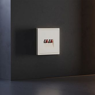 Накладка для розетки акустической 4-местной , S70, хлопок Voltum VLS001513