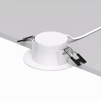 Светильник встраиваемый 9,5*9,5*3,5 см, вр 7,8 см, *LED*5W, 3000K, Denkirs Snartun DK3046-WH, белый