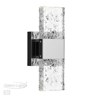 Светодиодный светильник 30 см, 10W, 3000K, Odeon Light RICCI 4365/5WL, полированный хром