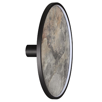 Настенно-потолочный светильник 51*16 см, LED 1*45W, 3000 К, Odeon Light Stoflake 5078/45L, матовый черный/серо-бежевый