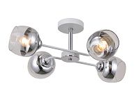 Люстра L580 x W440 x H220, мм, 4*40W (160W), CHROME+WHITE (Хром+Белый) Rilon 74524/4 CHROME+WHITE