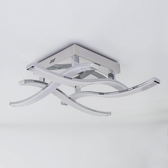 Люстра потолочная светодиодная Citilux Джек CL226121, LED 54W, 3000K, Хром