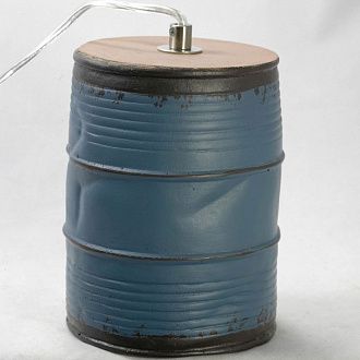 Подвеcной светильник Lussole Loft GRLSP-9525, матовый никель-синий