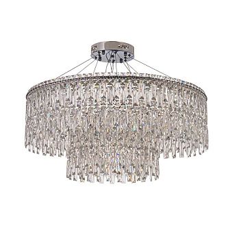 Люстра подвесная ** см, Led лента*LED*134W, 3000/6000K, Arti Lampadari Ovindoli Nickel Ovindoli L 1.5.80+40.100 N, Никель