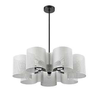 Подвесная люстра  70*70 см, 7*E27 черный, хром Vele Luce Cross VL5272P07