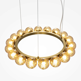 Подвесной светильник 60*60*310 см, LED, 32W, 3000К, Maytoni Ambre MOD331PL-L32BS3K латунный