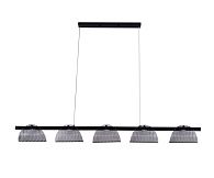 Подвесная люстра 132 см, 30W, 4000K, Kink Light Каспи 08447-5AL,19(16), черный