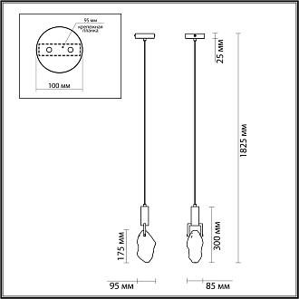 Подвесной светильник Odeon Light MIDCENT 4372/5L античная бронза