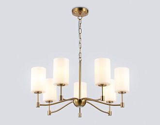 Подвесная люстра **32,5-95 см, 7*E14*40W, K, Ambrella Light High Light LH56053, латунь