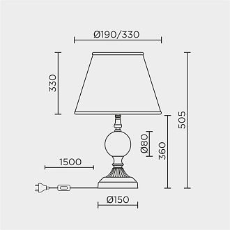 Настольный светильник LED4U L9923 GD