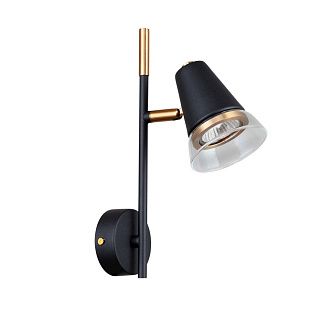 Бра 9*26,5 см, 1*GU10, 35W, F-Promo Trandy 4618-1W, черный матовый
