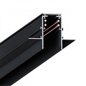 Магнитный встраиваемый шинопровод 200*6,2 см, Arte lamp Linea-accessories Черный A472206