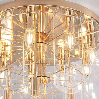 Светильник 55*55*45 см, 13*E14*40W, Eurosvet Claire 60170, золото, a069015