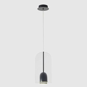 Светильник подвесной 19,5*13,5*25,5-228,6 см, *LED*12W, 4000K, Crystal Lux Element ELEMENT SP12W LED BLACK, Черный