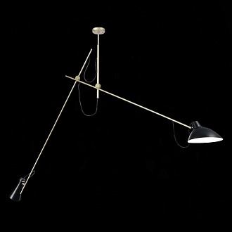 Светильник подвесной 26*190*180 см, 2*E27 черный+золото ST Luce Jarro SL1803.203.02