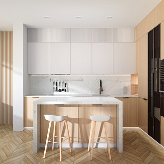 Светильник встраиваемый 12,6*3,1* см, вр 12,2*2,7 см, 4000K, Denkirs SPACE DK2514-WB, белый