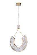 Люстра Ø500 x H700 (1200), мм, 25W, GOLD+CLEAR (Золото + Прозрачный Хрусталь) NewRgy 6019E/25W GOLD+CLEAR