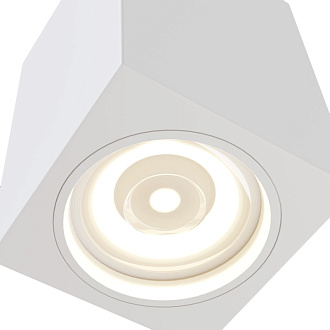 Светильник 7*7 см, GU10 50W, Maytoni Alfa C011CL-01W, белый