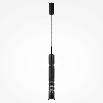 Подвесной светильник 8*8*384 см, LED, 12W, 3000К, Maytoni Ordo MOD272PL-L12B3K черный
