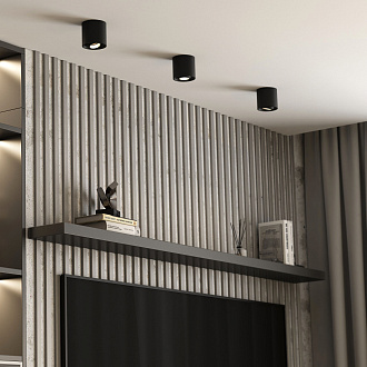 Светильник 9 см, 10W, 4200K, Elektrostandard 25041/LED, черный