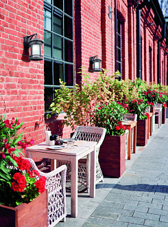 Уличный настенный светильник Maytoni Salamanca O031WL-01BR, коричневый