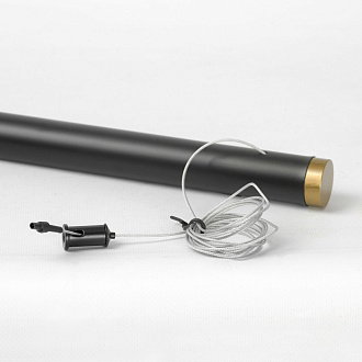 Линейно-подвесной светильник 120*6*30/200 см, 1*LED*28W 4000K Lussole Desoto LSP-7222 черный/бронзовый