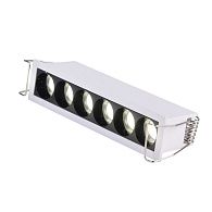 Светильник встраиваемый белый LED 1*7W 4000K 550Lm Ra 90 24° IP20 L125xW30xH36 170-240V St Luce  ST762.542.07