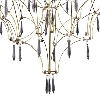 Подвесная люстра 100 см, 57W, 3000K, ST Luce Gravetta SL6601.203.114, золото