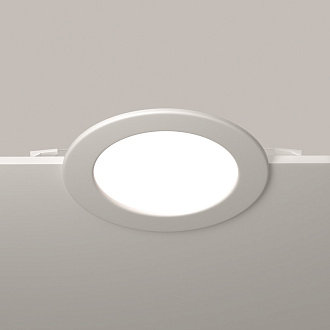 Встраиваемый светильник 22*3,2 см, LED*18W Stockton DL017-6-L18W3-4-6K Maytoni Downlight, Белый, вр 20,5 см