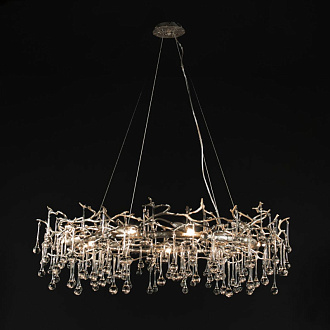 Люстра *100 см, 10*G9*W, Loft It 10068/1000 SG Bijout, Золото с серебром
