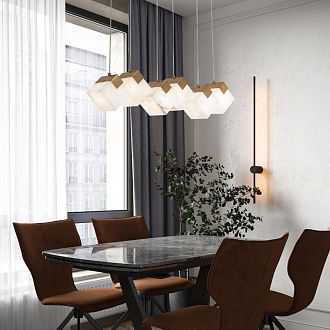 Подвесной светильник 70*10*40/100 см, 6xG9 MODESTYLE MS.160.700 BS латунь