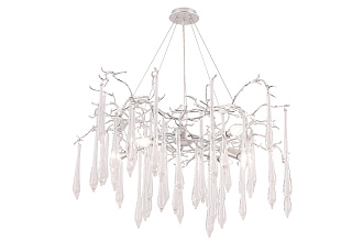 Люстра 100 см Crystal Lux REINA SP8 D1000 SILVER PATINA Серебро