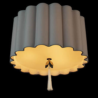 Потолочный светильник 47*46 см, 3*E14 LOFT IT Mellow 10306 Grey linen латунь