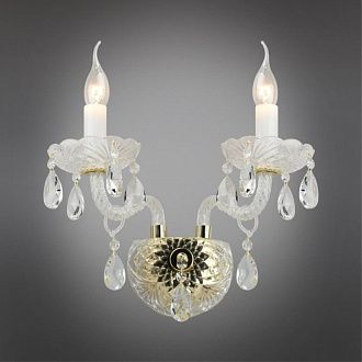 Бра 20*30*30 см, 2*E14, 60W, Aployt Anula APL.810.01.02, золотой