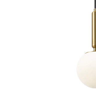 Светильник подвесной 15 см Freya Zelda FR5124PL-01BS, латунь