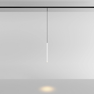 Трековый подвесной светильник 1,8*31 см, LED 3W 3000K Maytoni Technical Accessories for tracks Levity Skim TR191-1-3W3K-M-BW черно-белый