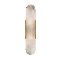 Бра MELANGE ELONGATED SCONCE 9*11*50 см, 2*G4*20W, ImperiumLoft 44.678-0, Латунь