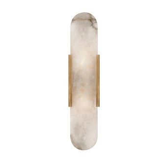 Бра MELANGE ELONGATED SCONCE 9*11*50 см, 2*G4*20W, ImperiumLoft 44.678-0, Латунь