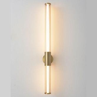 Светильник 82 см, 18W, 3000K, Crystal Lux LINEUP AP18W LED BRASS, латунь