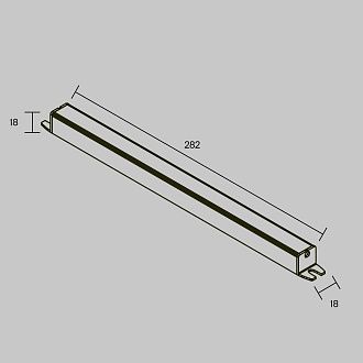 Блок питания PSL003 12V 36W IP 20 811017, 28*2*2 см, Maytoni Led Strip 811017, Серебро