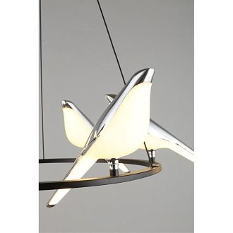 Детская люстра 65*60-300 см, 1*LED, 60W, 3000K, Aployt Astor APL.822.13.60, хром