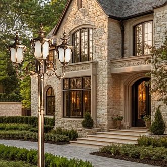 Садово-парковый светильник 68*20*-240 см, 3*E27*100W, LOFT IT Alessano 100017/2400, бронзовый