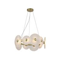 Подвесная люстра 52*23-120 см, 8*LED, 2W, 3000K, F-Promo Arctium 4605-8P, золотой