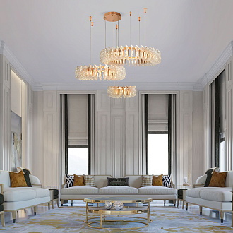 Светильник 80 см, 170W, 4000K, Bogate's 90374/3, золото