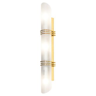 Бра настенное 6*53-53 см, 3*E14, 40W, K, Lussole Selvino LSA-7701-03, блестящее золото