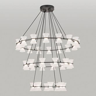 Люстра подвесная *88*100-120 см, 36*LED*3W, 3000K, Lussole Sherman LSP-7467, черный