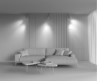 Светильник на шине 5,2*5,2*36,2 см, LED, 24W, 3000К, Maytoni Technical Elti Duo TR005-2-2X12W3K-BW белый