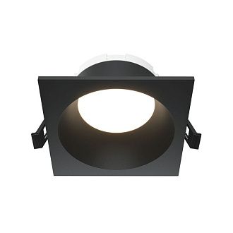 Встраиваемый светильник 11 см, Maytoni Technical Share DL126-GX53-SQ-B, черный