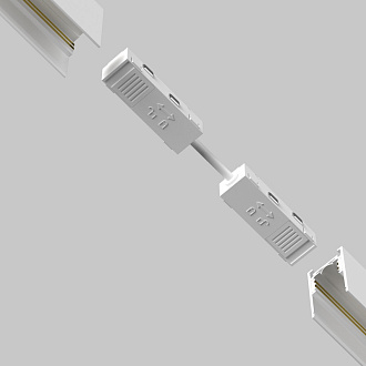 Подвод питания 15,2*1,7*1,9 см, Maytoni Technical Accessories for tracks Exility TRA034CPC-42W-5-1 белый