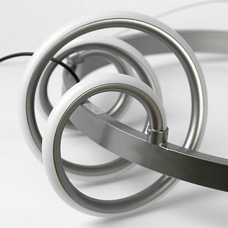 Люстра подвесная 50*155 см, 1*LED*40W 4000K серый Lussole Bradford LSP-7164